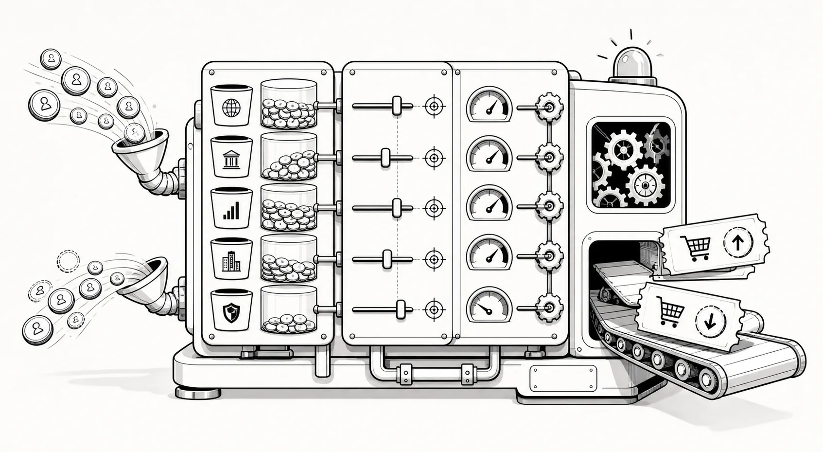 Playful Portfolio Rebalancing Tool illustration inspired by the build concept
