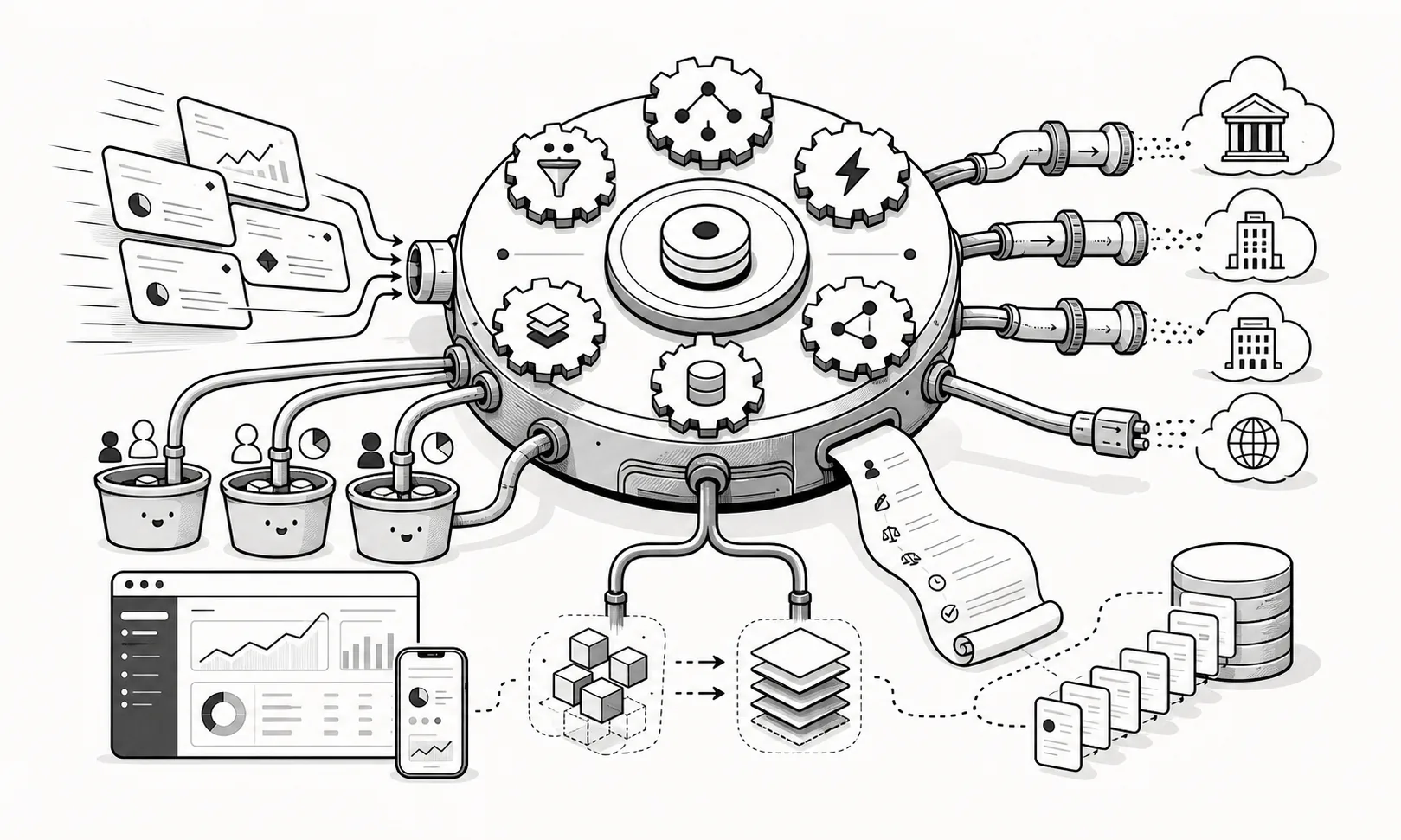 Playful HEDGD Limited illustration inspired by the startup